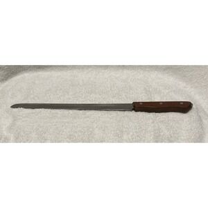 MAXAM STEEL Kitchen Knife 10.5" Blade 4.75" Wood Handle Japan Vintage